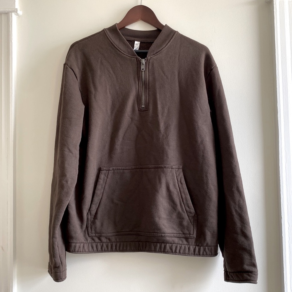 American Apparel half zip sweatshirt